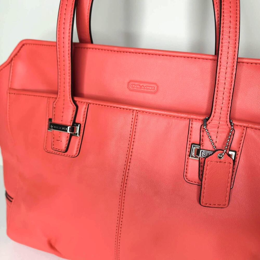 Coach Taylor Leather Alexis Carryall Bag Salmon Rose New MSRP 428 F25205 Tearose